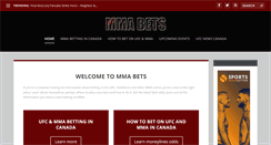 Desktop Screenshot of mma-bets.com