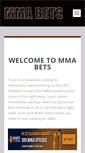 Mobile Screenshot of mma-bets.com